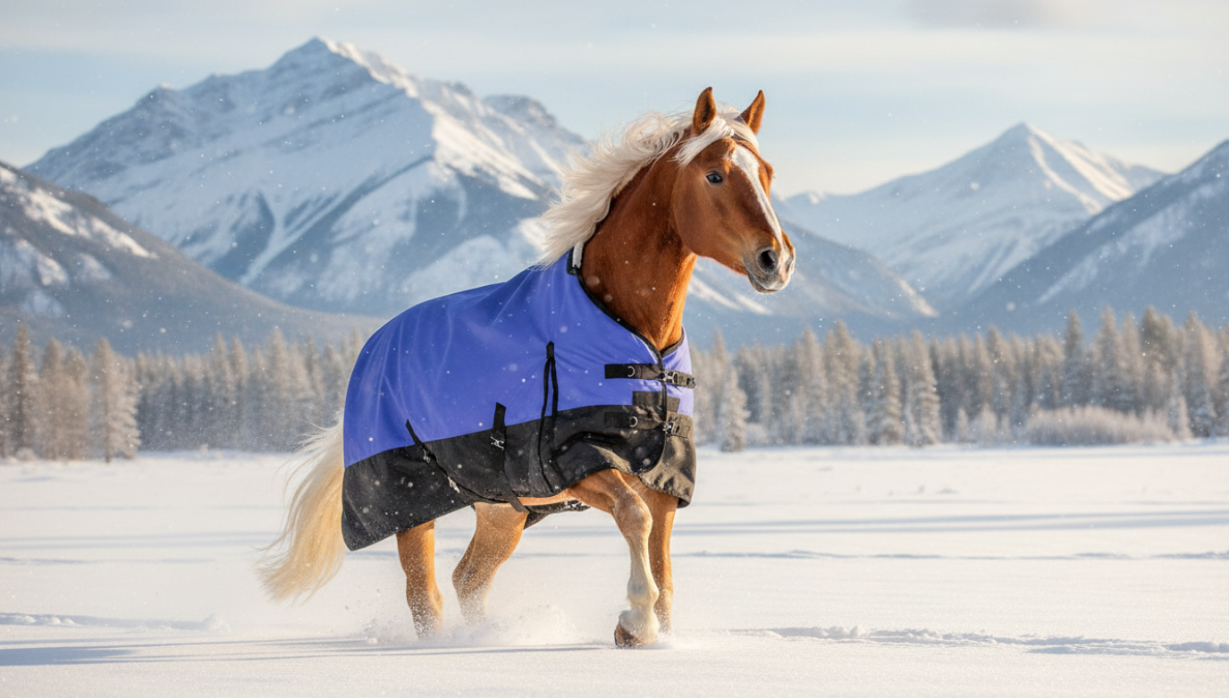 1200 Denier Ripstop Fabric 300 GSM Horse Blanket without neck covering